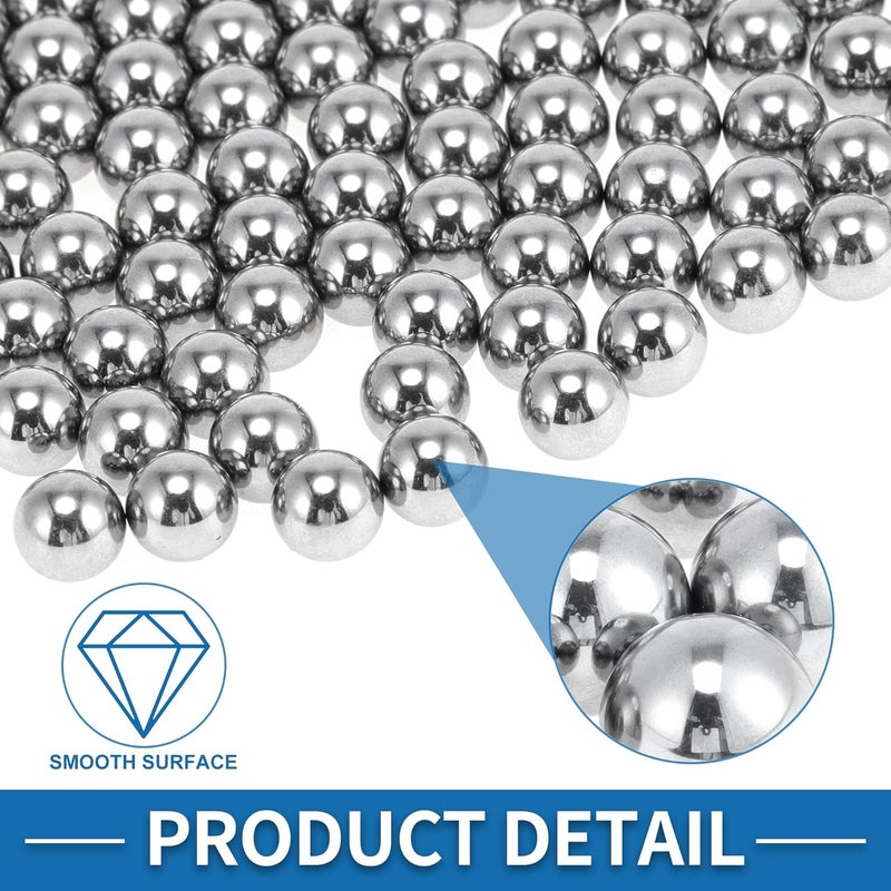 HEROFFIX 12.3mm Bearing Ball Bearing Steel G16 Precision Ball Silver Tone 50 Pcs - Image 4